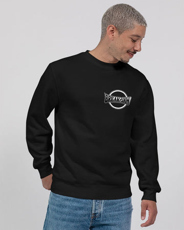 White Logo Unisex Premium Crewneck Sweatshirt | Lane Seven