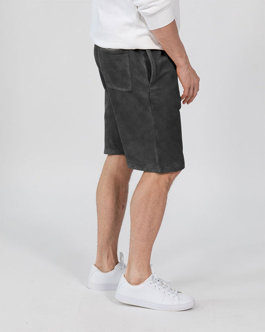 White Logo Unisex Vintage Shorts | Lane Seven