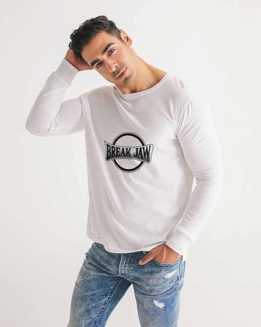 Black Logo Men's All-Over Print Long Sleeve Tee