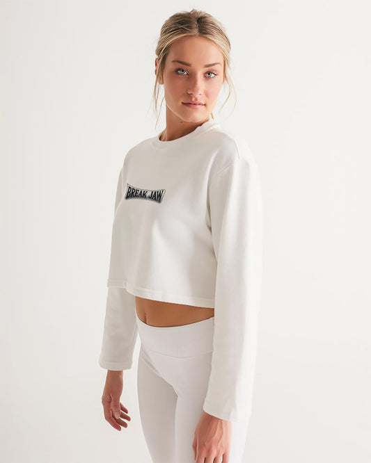 For the Arms Logo Women's All-Over Print Cropped Sweatshirt